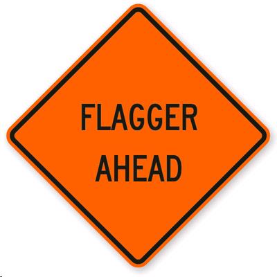 Rental store for SIGN, FLAGGER AHEAD in Mycity ZZ
