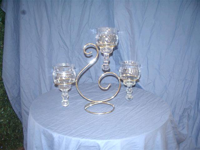 Rental store for CANDELABRA, 3 LITE TABLE NICKL in Mycity ZZ