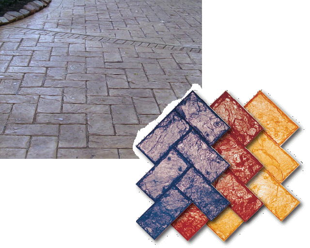 Rental store for STAMP, CONCRETE HERRINGBONE SLATE in Mycity ZZ