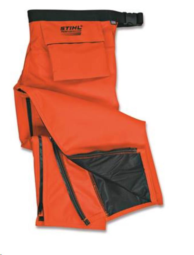 Rental store for STIHL APRON CHAPS 40  ORANGE - 6 LAYER in Mycity ZZ