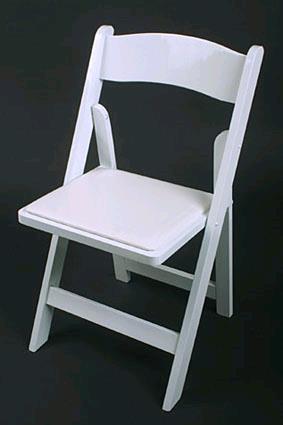 Rental store for CHAIR, FOLDING - WHITE PADDED in Mycity ZZ