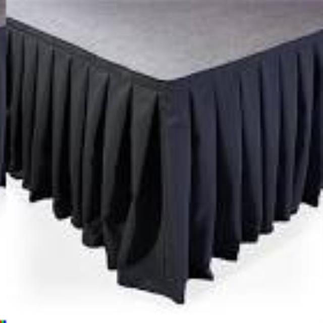 Rental store for SKIRTING FOR STAGE 15  X 12  BLACK in Mycity ZZ